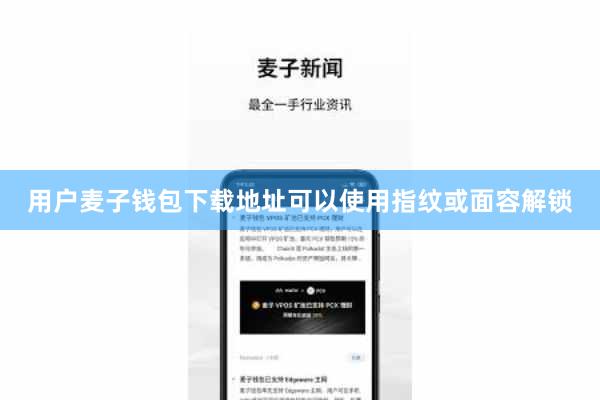 用户麦子钱包下载地址可以使用指纹或面容解锁